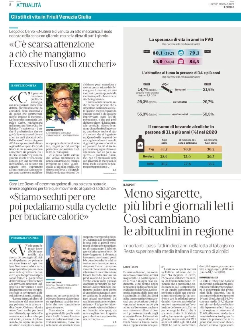 Dr. Leopoldo Cervo, nutrizionista a Trieste